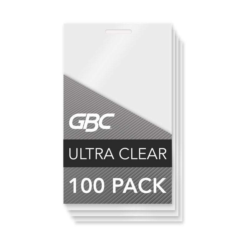 GBC HeatSeal Laminating Pouches 5 Mil Business Card Size 100 Pack