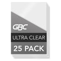 Clear ID Badge Laminating Pouches 25 Pack - Professional Thermal Cover Sheets