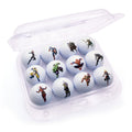 Superhero Golf Balls 12 Pack - Comic Book Style Novelty Golf Set