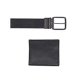 Men's Bifold Wallet and Reversible Belt Gift Set - Black & Brown
