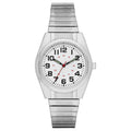 Men's Silver Watch with Easy Read Dial and Expansion Band - 37mm