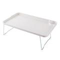 Foldable Laptop Bed Table with Storage Drawer & Water Bottle Holders - Multi-Function Couch Desk