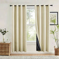 Blackout Curtains for Living Room Privacy Noise Reduction Heat Insulating Drapes