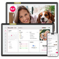15.6-Inch Digital Family Calendar Touchscreen Wall Planner with Chore & Meal Management