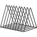 Modern Wire Desk Organizer with 9 Compartments - Black Office File Holder