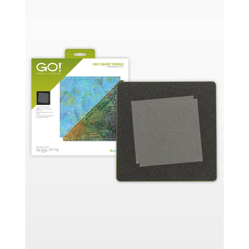 AccuQuilt GO! 6-Inch Half Square Triangle Die for Quilting