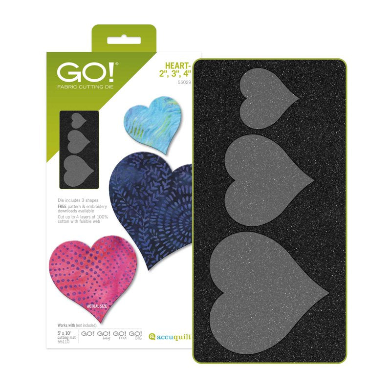 GO! Heart-2", 3", 4" Die