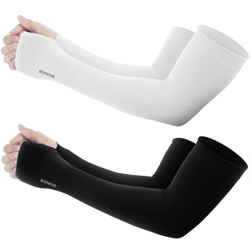UV Arm Sleeves for Sports & Outdoor Activities - Full Hand Protection, Cooling Fabric