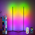 2-Pack RGB Floor Lamps with App Control, Music Sync, Remote & USB Plug-in