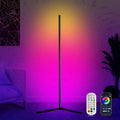 Modern LED Floor Lamp with Music Sync & App Remote Control - Energy Saving Corner Light for Living Room