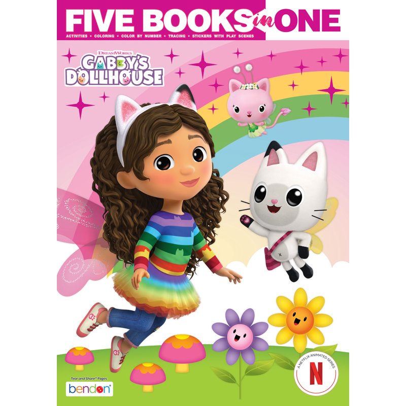 Gabby's Dollhouse Coloring & Activity Book - 144 Pages for Kids Ages 3+