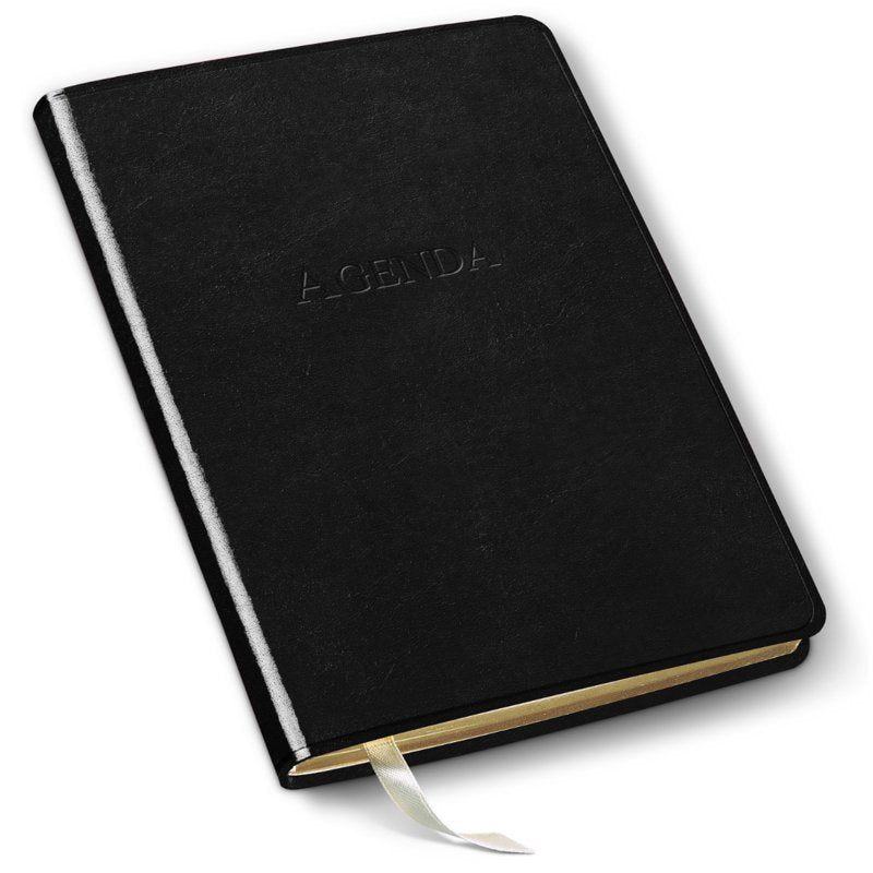 Undated Leather Daily Planner 8x5.5 Inch - Multiple Colors