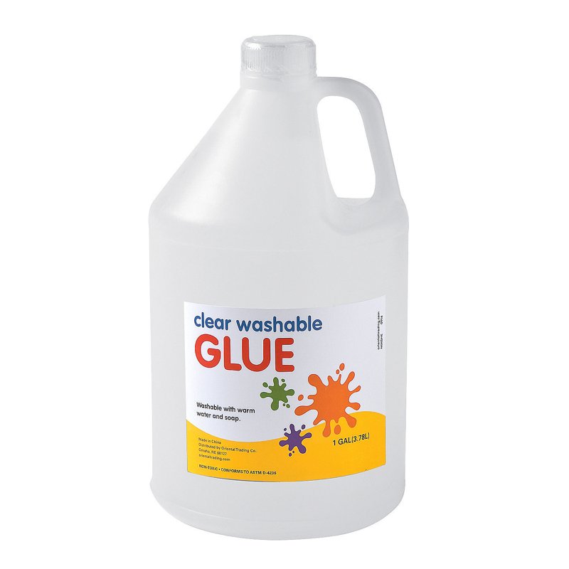 Gallon Clear Washable Craft Glue - Non-Toxic, Kid-Safe Adhesive for Arts and Crafts