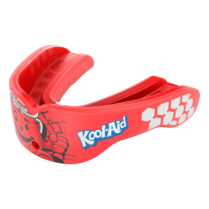 Youth Gel Max Mouthguard with Kool-Aid Cherry Print for Sports Protection