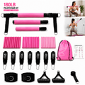 180Lb Pilates Bar Kit with Resistance Bands for Full Body Workout