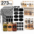 273 Pcs Waterproof Reusable Chalkboard Labels for Food Containers & Jars