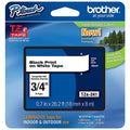 3/4 Inch Black on White Label Tape for Brother PT-1950 Label Maker