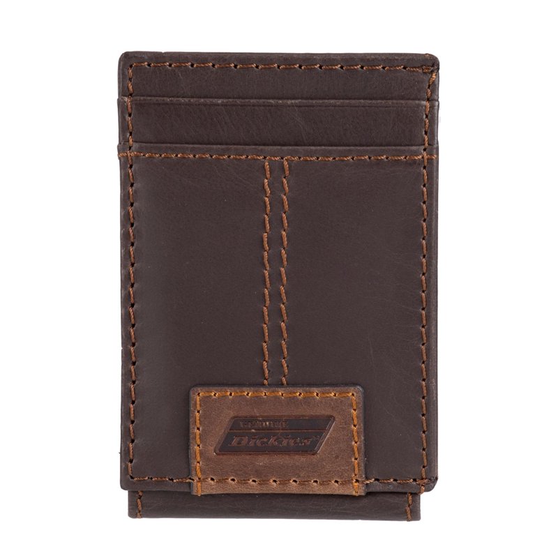 Men's RFID Leather Wallet with Magnetic Front Pocket - Slim & Secure