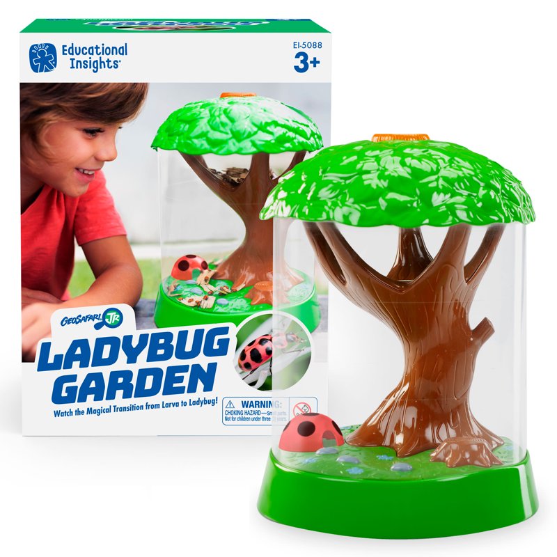 Kids STEM Bug Habitat Kit - Ladybug Garden with Magnification & Activity Guide