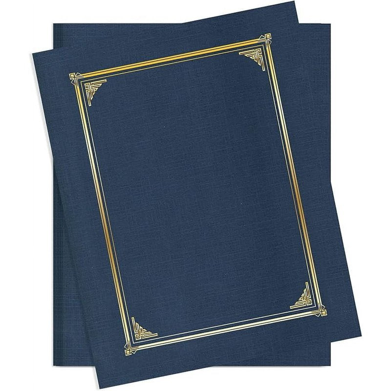 Document Covers for Certificates & Photos - 12.5 x 9.75 Inches, Pack of 25