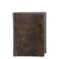 Men's Genuine Leather Trifold Wallet with RFID Protection - Multiple Colors