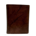 Men's Leather Trifold Wallet with ID Window and Bill Pocket