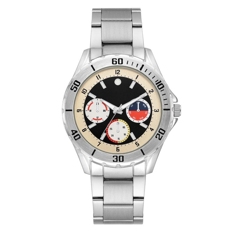 Men's Black Bracelet Wristwatch - Modern Quartz Watch with Durable Design