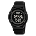 Men's Digital Sport Wristwatch with Hook and Loop Strap, Water Resistant