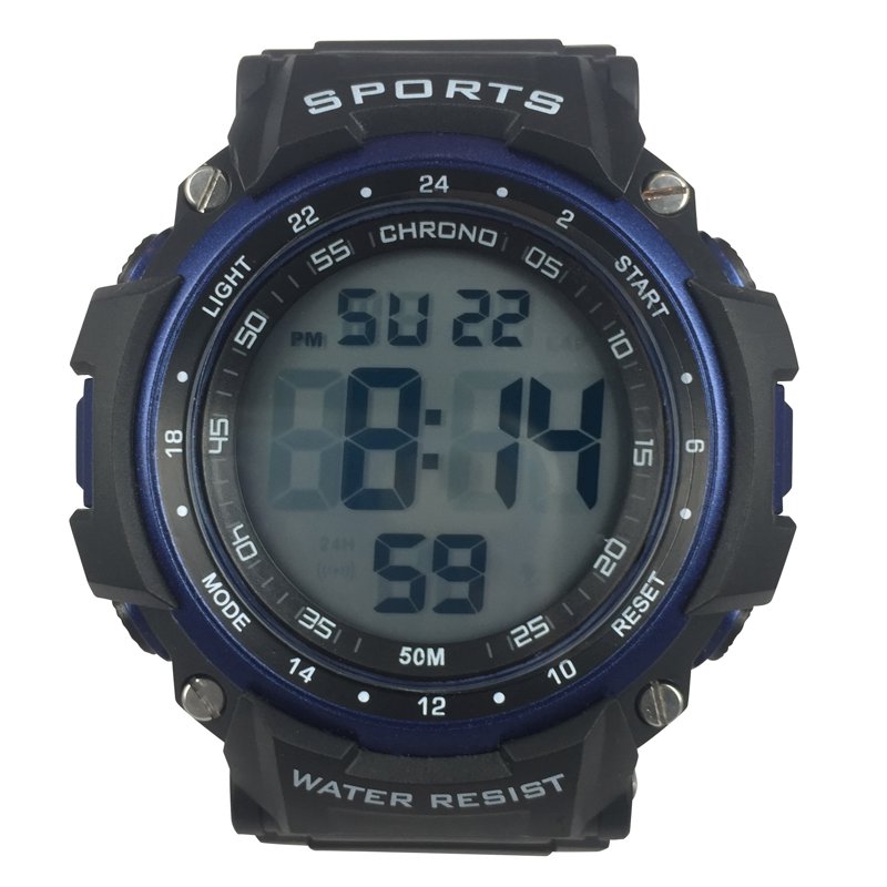 Digital Sport Wristwatch for Men with Water Resistance and Backlight