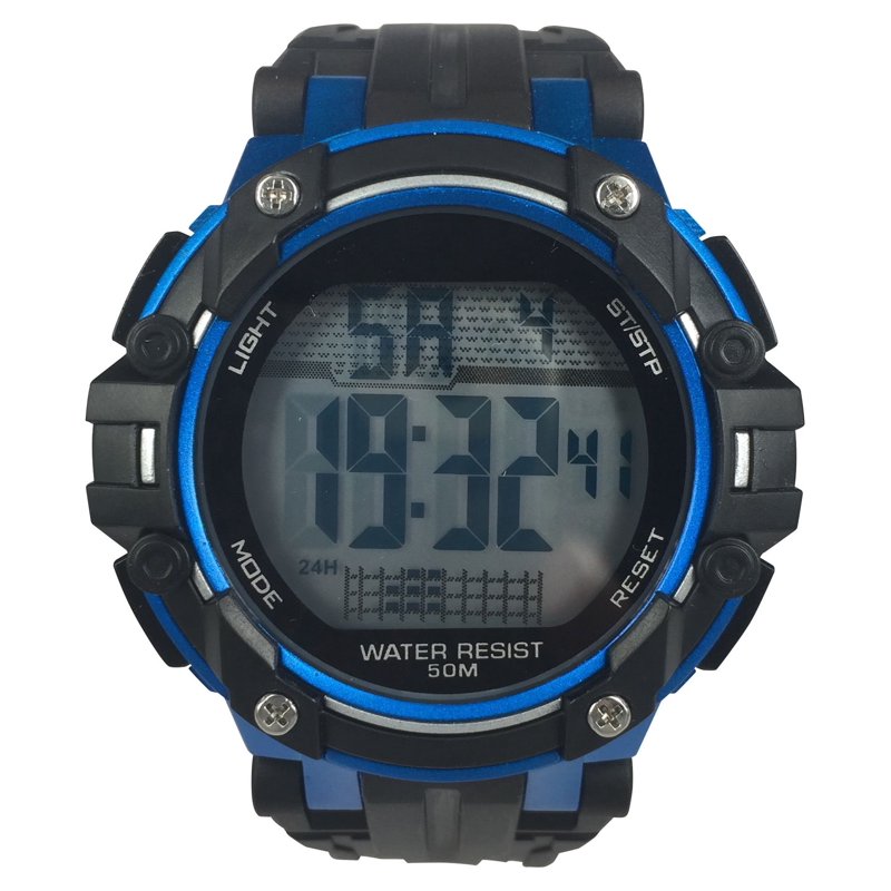 Digital Sport Wristwatch for Men with Water Resistance and Stopwatch