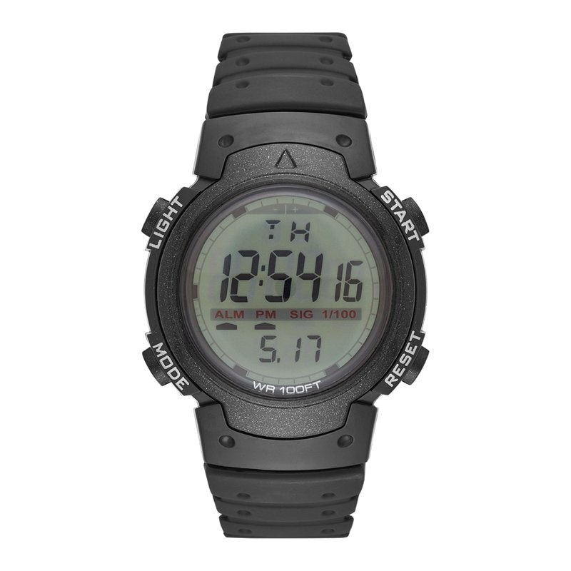 Men's Digital Watch with Black Case & Plastic Band - Sport & Casual