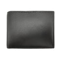 Genuine Leather Bifold Wallet for Men with RFID Protection - Black