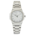 Men's Silver Square Watch with Matte Bracelet - Casual Dress Watch