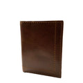 Men's Trifold Wallet Brown Leather Card Organizer Slim Pocket Accessory