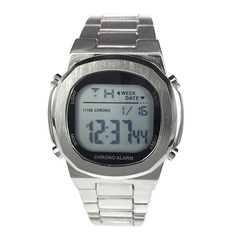 Men's Digital Wristwatch with Alarm Stopwatch & Backlight