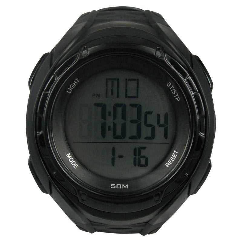 Digital Sport Wristwatch for Men with Water Resistance and Backlight