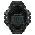 Men's Solar Digital Wristwatch with Water Resistance and Stopwatch