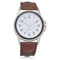 Unisex Brown 2.75-Inch Quartz Analog Wristwatch - Casual & Water-Resistant