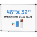 Magnetic Dry Erase Board with Aluminum Frame - Multiple Sizes & Pack Options