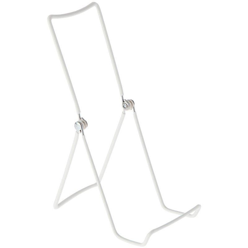 Adjustable Wire Display Easel Set - White Modern Tabletop Stand for Art Photos Signage