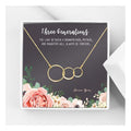 Dainty Interlocking Circle Jewelry Set - Mother's Day Gift for Grandma, Mom, Daughters