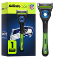 Gillette Labs Seahawks Special Edition Razor for Men - Exfoliating Bar, 1 Handle & 1 Blade Refills