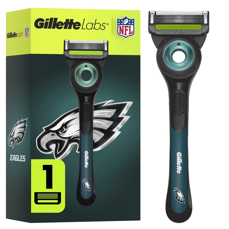 GilletteLabs Eagles Razor – Special Edition Game Day Shaving Tool with Exfoliating Bar