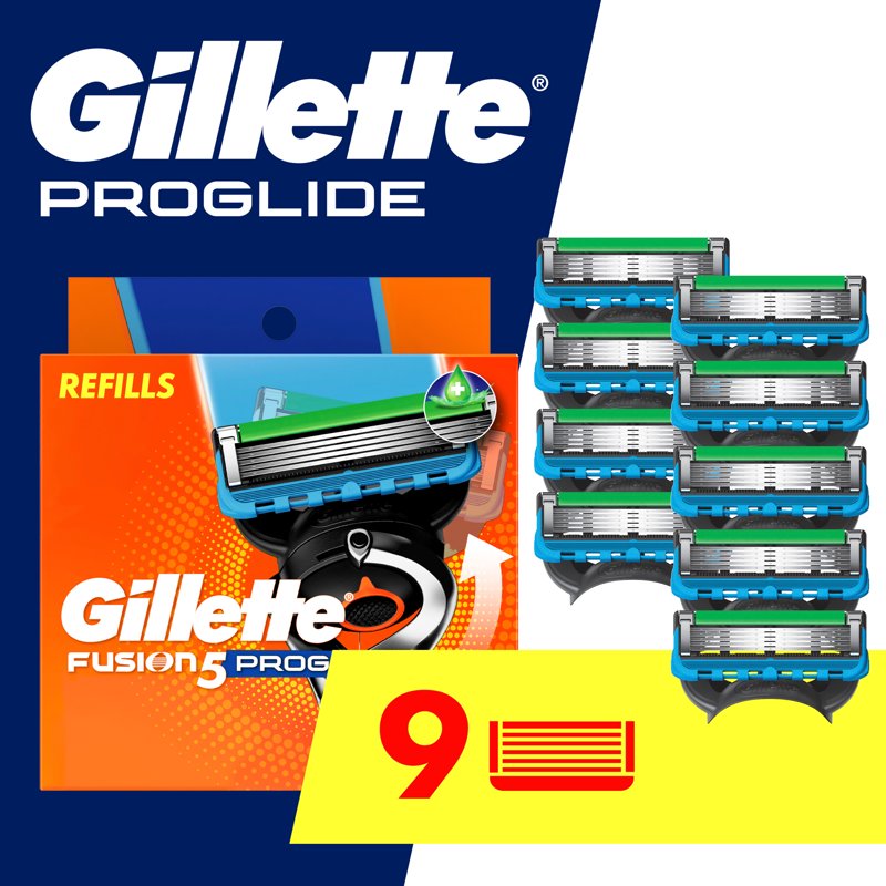 Men's 5-Blade Razor Blade Refills - Gillette Fusion5 ProGlide, 9 Count