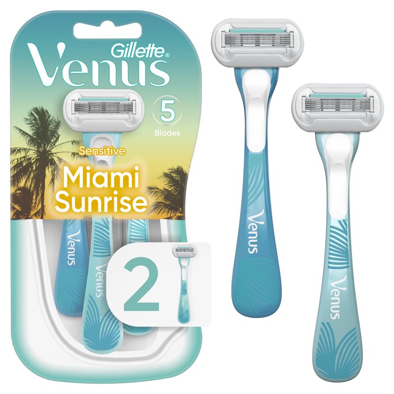 Disposable Women's Razor with Aloe for Sensitive Skin - 2 Pack