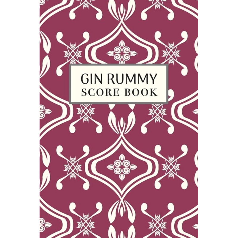 Gin Rummy Score Book - 6x9, 110 Pages, Card Game Scoring Journal