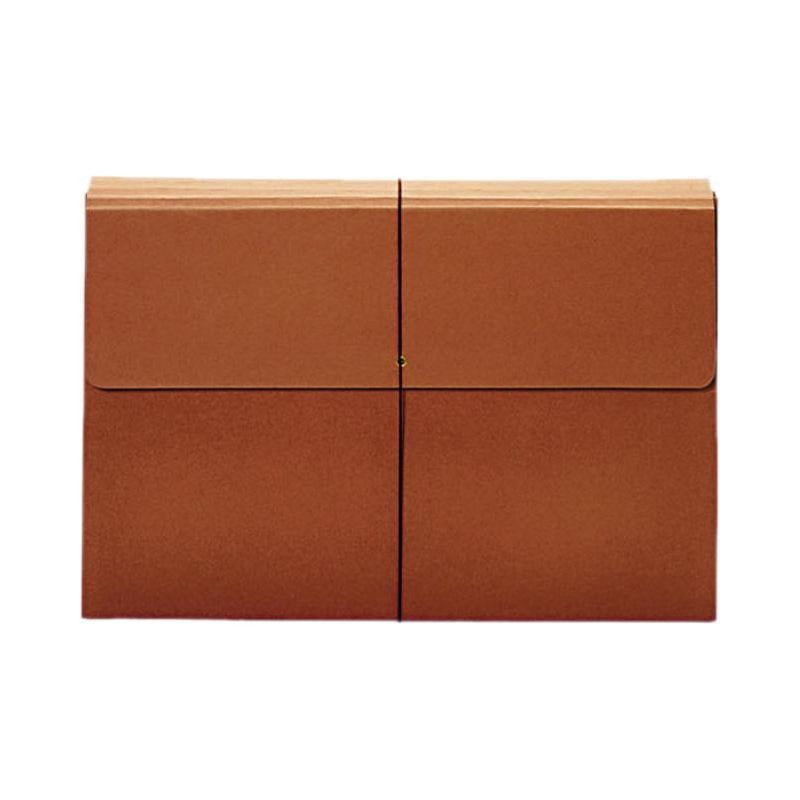 Expanding Wallet 3.5 Inch Capacity - Brown Document Wallet for 12x18 Paper