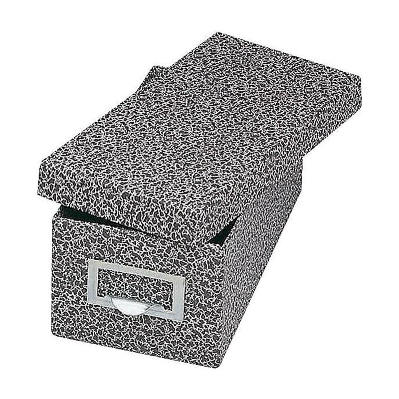 Index Card File Box 3x5 Inch Black Agate Holds 1000 Cards