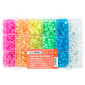 Glow-In-The-Dark Bead Set with Heart, Star, Pony Shapes - Craft Supplies