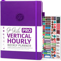 Undated Weekly Hourly Planner with Goal Setting and Budget Pages – 7x10 Hardcover